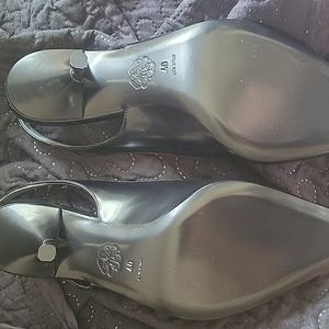 Alexander McQueen Punk Stud Kitten Heel slingback size 9.5